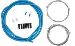 Blå Bremsekabler, Sæt Til For Og Bag Bremse