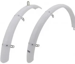 Hvide Skærmsæt 35 Mm - Cykelskærme