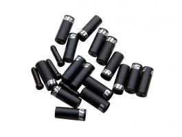 Sort Alu Endestop Til Gear Og Bremsekabler - 20 Dele